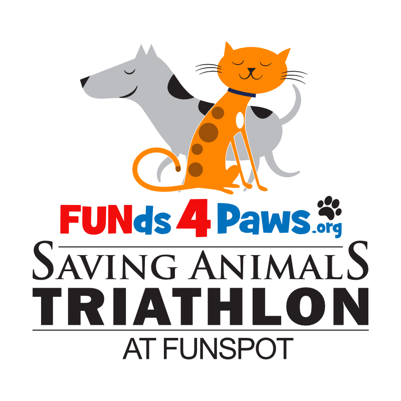 FUNds4Paws Saving Animals Triathlon Logo